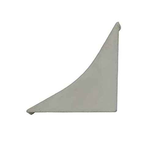 DQ-PP WINKELLEISTE ENDSTÜCK | Aluminium matt | 23 x 23mm | PVC | Küchenleiste Arbeitsplatte Abschlussleiste Leiste Küche Küchenabschlussleiste Wandabschlussleiste Tischplattenleisten von DQ-PP