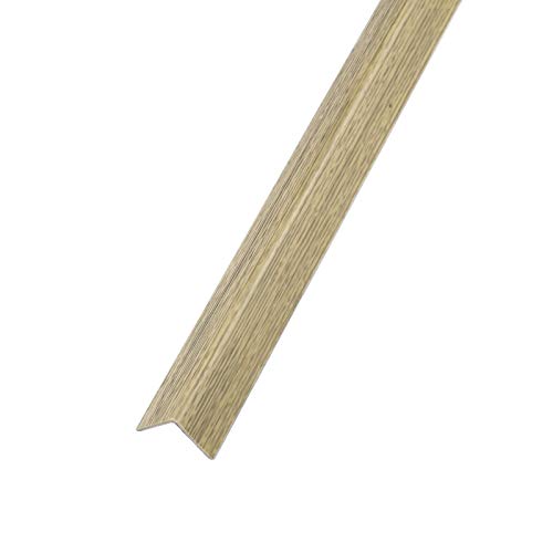 DQ-PP WINKELPROFIL | 25x25mm | 40m (40x 1m) | Farbe: Eiche | Material: PVC | Kunststoff Winkelleiste | Außenecke Kantenschutz Wand L Profil Eckprofil Kunststoffwinkel von DQ-PP