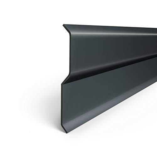 DQ-PP Wandabschlussleiste | 1 m Lang | 77 mm Breit | Graphit | Aluminium | Kamin | Wandanschlussprofil | Dachabdeckung | Kappleiste | Dachabschlussblech | Dacheindeckung | Aluschiene DQ-PP Wandabschlussleiste | 1 m Lang | 77 mm Breit | Graphit | Aluminium | Kamin | Wandanschlussprofil | Dachabdeckung | Kappleiste | Dachabschlussblech | Dacheindeckung | Aluschiene von DQ-PP