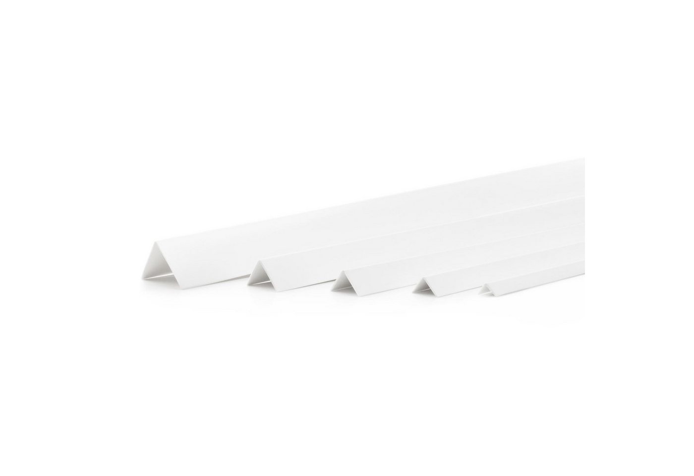 DQ-PP Winkelprofil DQ-PP WINKELPROFIL, 30m (30x1m), 10x10mm-40x40mm, PVC, Eckprofil, L Profil, Kunststoff Winkelleiste,Außenecke Kantenschutz Wand von DQ-PP