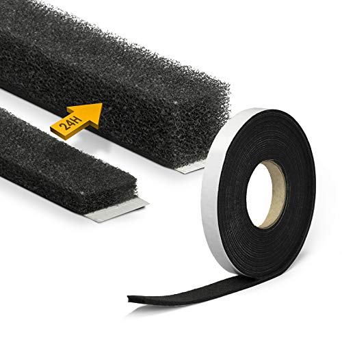 Kompriband 20x4mm -> 20x20mm - 8 Meter Moosgummi Dichtband PU Schaum Quellband Fugendichtband selbstklebendes Fensterdichtband Komprimierband Dichtungsband | DQ-PP | Kompriband 20x4mm -> 20x20mm - 8 Meter Moosgummi Dichtband PU Schaum Quellband Fugendichtband selbstklebendes Fensterdichtband Komprimierband Dichtungsband | DQ-PP | von DQ-PP