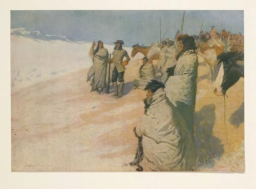 DQCJIYIGL Bekannt Leinwand Drucken Poster Bilder Leinwand La Vérendrye aus Colliers Weekly von Frederic Remington Wand Bilder Dekoration für Office Home Decor 60x90cm von DQCJIYIGL