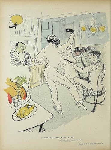 DQCJIYIGL Bekannt Leinwand Drucken Poster Bilder Leinwand Schokoladentanz in einer bar von henri de toulouse lautrec Wand Bilder Dekoration für Office Home Decor 60x90cm von DQCJIYIGL