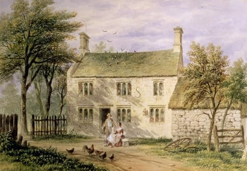 DQCJIYIGL Bekannt Leinwand Drucken Poster Bilder Leinwand Woolsthorpe Grantham Geburtsort von Isaac von Hosmer Shepherd Wand Bilder Dekoration für Office Home Decor 60x90cm von DQCJIYIGL