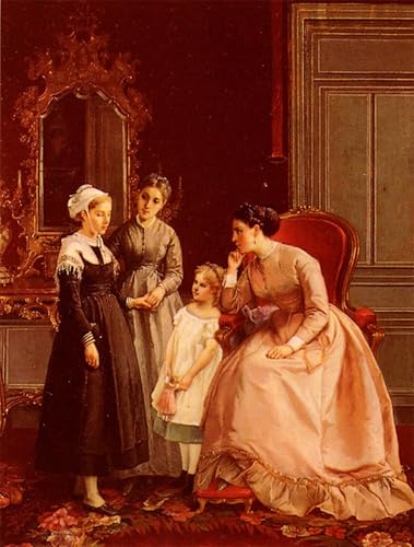 DQCJIYIGL Bekannt Poster Wandbilder Dekoration Wandbild Das ungezogene kind von francois-louis lanfant de metz Leinwand Drucke für Wanddekoration 60x90cm von DQCJIYIGL