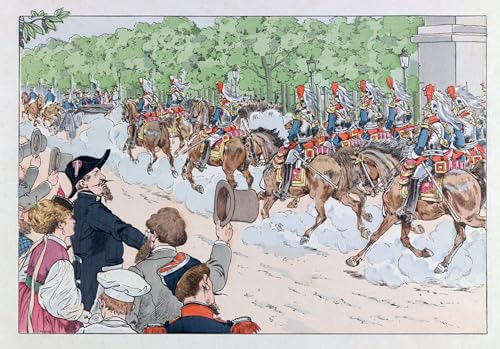 DQCJIYIGL Bekannt Poster Wandbilder Dekoration Wandbild Eskorte von Kaiser Napoleon auf den Champs Elysees Leinwand Drucke für Wanddekoration 60x90cm von DQCJIYIGL