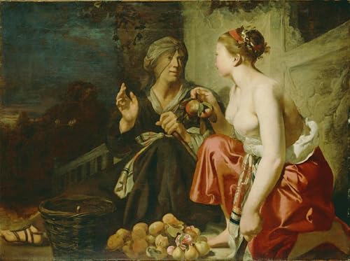 DQCJIYIGL Bekannt Poster Wandbilder Dekoration Wandbild Vertumnus Und Pomona Von Caesar Van Everdingen Leinwand Drucke für Wanddekoration 60x90cm von DQCJIYIGL