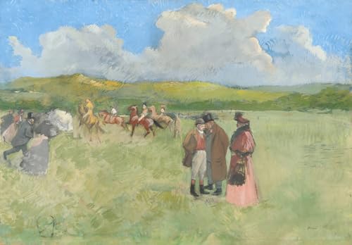 DQCJIYIGL Bekannt Poster Wandbilder Dekoration Wandbild die Rennstrecke von Jean Louis Forain Leinwand Drucke für Wanddekoration 60x90cm von DQCJIYIGL