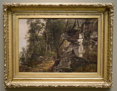 DQCJIYIGL Berühmte Gemälde HD Leinwanddruck Graffti Kunst Poster Bäume Auf Einem Hügel Von Asher Brown Durand Kunst Porträt für Schlafzimmer Home Decor 60x90cm von DQCJIYIGL