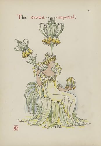 DQCJIYIGL Berühmte Gemälde HD Leinwanddruck Graffti Kunst Poster Blumen aus shakespeares garden von walter crane Kunst Porträt für Schlafzimmer Home Decor 60x90cm von DQCJIYIGL