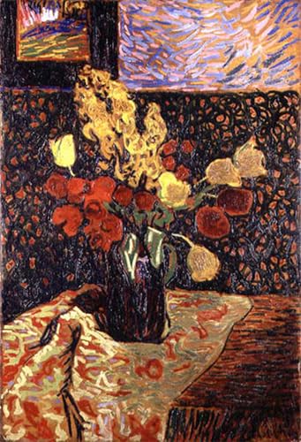 DQCJIYIGL Berühmte Gemälde HD Leinwanddruck Graffti Kunst Poster Blumen von Arthur Segal Kunst Porträt für Schlafzimmer Home Decor 60x90cm von DQCJIYIGL
