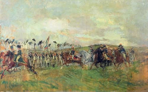 DQCJIYIGL Berühmte Gemälde HD Leinwanddruck Graffti Kunst Poster Der Morgen der Schlacht von Castiglione von Jean Louis Ernest Meissonier Kunst Porträt für Schlafzimmer Home Decor 60x90cm von DQCJIYIGL