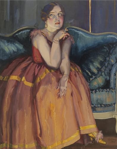 DQCJIYIGL Berühmte Gemälde HD Leinwanddruck Graffti Kunst Poster Frau raucht eine Zigarette auf einem Sofa von Konstantin Andreevic Somov Kunst Porträt für Schlafzimmer Home Decor 60x90cm DQCJIYIGL Berühmte Gemälde HD Leinwanddruck Graffti Kunst Poster Frau raucht eine Zigarette auf einem Sofa von Konstantin Andreevic Somov Kunst Porträt für Schlafzimmer Home Decor 60x90cm von DQCJIYIGL