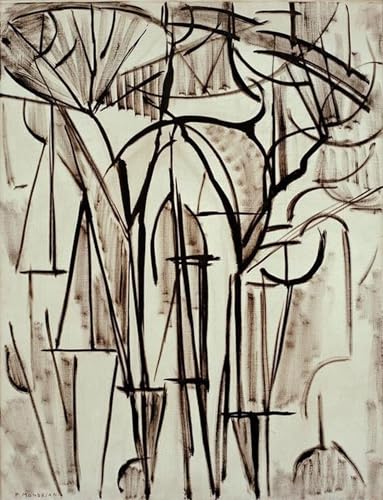 DQCJIYIGL Berühmte Gemälde HD Leinwanddruck Graffti Kunst Poster Komposition Bäume I von piet mondrian Kunst Porträt für Schlafzimmer Home Decor 60x90cm von DQCJIYIGL