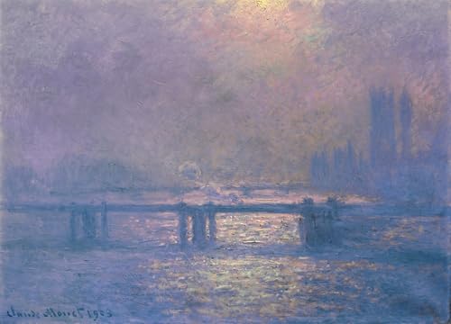 DQCJIYIGL Berühmte Gemälde HD Leinwanddruck Graffti Kunst Poster London von claude monet Kunst Porträt für Schlafzimmer Home Decor 60x90cm von DQCJIYIGL