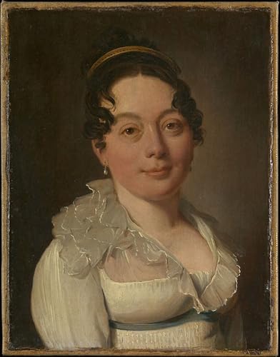 DQCJIYIGL Berühmte Gemälde HD Leinwanddruck Graffti Kunst Poster Porträt Einer frau von louis-leopold Boilly Kunst Porträt für Schlafzimmer Home Decor 60x90cm von DQCJIYIGL