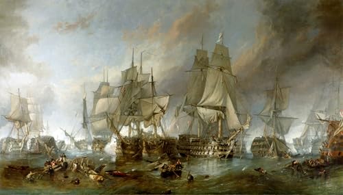DQCJIYIGL Berühmte Gemälde HD Leinwanddruck Graffti Kunst Poster Unbekanntes Bild von William Clarkson Stanfield Kunst Porträt für Schlafzimmer Home Decor 60x90cm von DQCJIYIGL