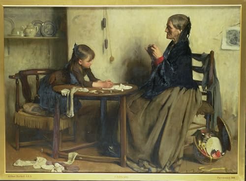 DQCJIYIGL Berühmte Gemälde HD Leinwanddruck Graffti Kunst Poster eine Schwierigkeit von Arthur Hacker Kunst Porträt für Schlafzimmer Home Decor 60x90cm von DQCJIYIGL