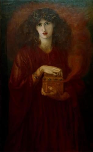 DQCJIYIGL Berühmte Gemälde HD Leinwanddruck Graffti Kunst Poster von Dante Gabriel Charles Rossetti Kunst Porträt für Schlafzimmer Home Decor 60x90cm von DQCJIYIGL