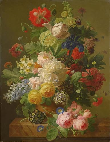 DQCJIYIGL Berühmte Gemälde Leinwand Plakat Abstrakter Druck Blumen in einer Vase auf einem Konsolentisch aus Marmor von Jan Frans Van Dael Tier Poster für Heimtextilien 60x90cm DQCJIYIGL Berühmte Gemälde Leinwand Plakat Abstrakter Druck Blumen in einer Vase auf einem Konsolentisch aus Marmor von Jan Frans Van Dael Tier Poster für Heimtextilien 60x90cm von DQCJIYIGL