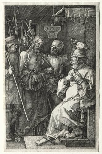 DQCJIYIGL Berühmte Gemälde Leinwand Plakat Abstrakter Druck Christus vor kaiphas von albrecht dürer Tier Poster für Heimtextilien 60x90cm von DQCJIYIGL