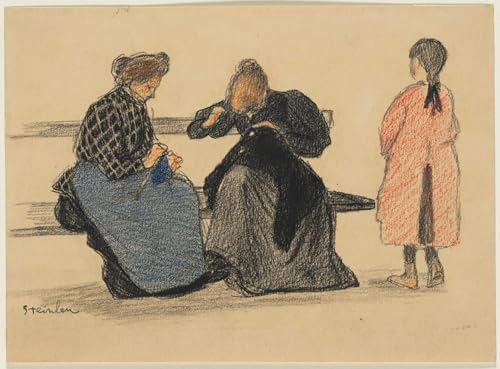 DQCJIYIGL Berühmte Gemälde Leinwand Plakat Abstrakter Druck Drei Figuren von Théophile Alexandre Steinlen Tier Poster für Heimtextilien 60x90cm von DQCJIYIGL