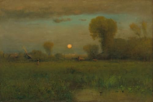 DQCJIYIGL Berühmte Gemälde Leinwand Plakat Abstrakter Druck Erntemond von George Inness Tier Poster für Heimtextilien 60x90cm DQCJIYIGL Berühmte Gemälde Leinwand Plakat Abstrakter Druck Erntemond von George Inness Tier Poster für Heimtextilien 60x90cm von DQCJIYIGL