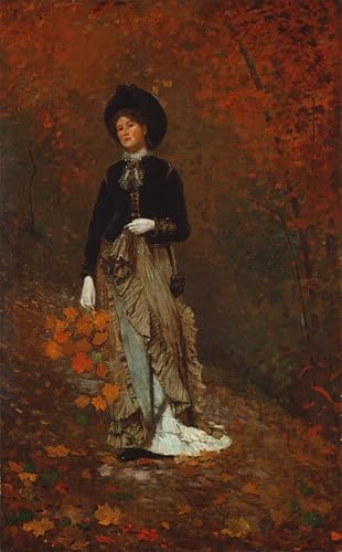 DQCJIYIGL Berühmte Gemälde Leinwand Plakat Abstrakter Druck Herbst von winslow homer Tier Poster für Heimtextilien 60x90cm von DQCJIYIGL