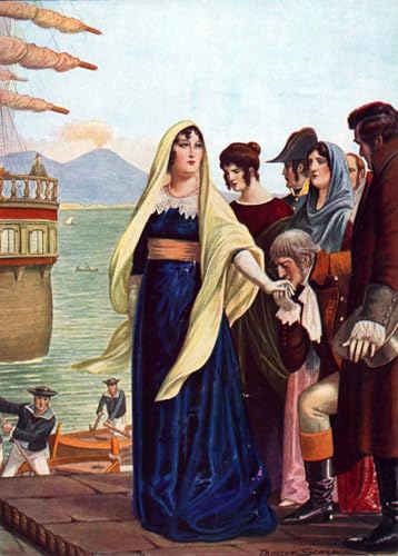 DQCJIYIGL Berühmte Gemälde Leinwand Plakat Abstrakter Druck Königin Maria Carolina flieht aus Neapel von Tancredi Scarpelli Tier Poster für Heimtextilien 60x90cm von DQCJIYIGL