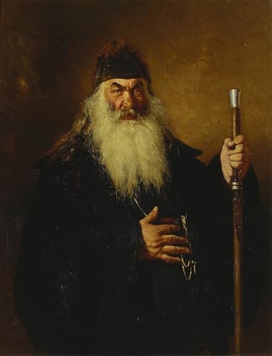 DQCJIYIGL Berühmte Gemälde Leinwand Plakat Abstrakter Druck Protodeacon von Ilya Efimovich Repin Tier Poster für Heimtextilien 60x90cm von DQCJIYIGL