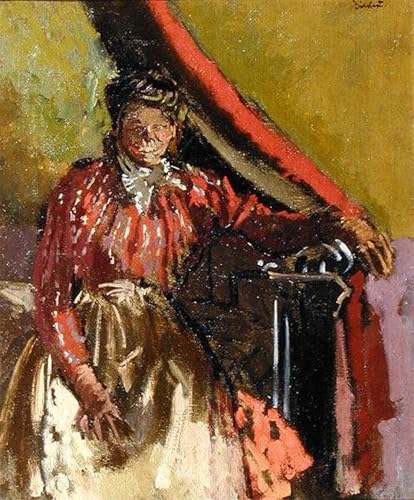 DQCJIYIGL Berühmte Gemälde Leinwand Plakat Abstrakter Druck Sitzende Frau auf einem Bett von Walter Richard Sickert Tier Poster für Heimtextilien 60x90cm von DQCJIYIGL