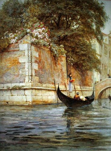DQCJIYIGL Berühmte Gemälde Leinwand Plakat Abstrakter Druck Venedig von Helen Allingham Tier Poster für Heimtextilien 60x90cm von DQCJIYIGL