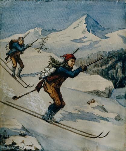DQCJIYIGL Berühmte Gemälde Leinwand Plakat Abstrakter Druck Vogeljäger von Adolph Tidemand Tier Poster für Heimtextilien 60x90cm von DQCJIYIGL