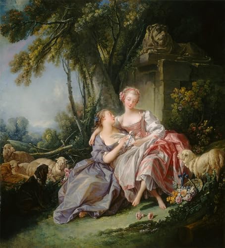 DQCJIYIGL Berühmte Gemälde Leinwand Plakat Abstrakter Druck der Liebesbrief von François Boucher Tier Poster für Heimtextilien 60x90cm von DQCJIYIGL