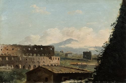 DQCJIYIGL Berühmte Gemälde Leinwanddruck Kunst Wandmalereien Kunstwerk Blick auf das Kolosseum von Pierre Henri De Valenciennes Poster Bilder für Wohnzimmerdekoration 60x90cm von DQCJIYIGL
