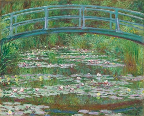 DQCJIYIGL Berühmte Gemälde Leinwanddruck Kunst Wandmalereien Kunstwerk Die japanische Fußgängerbrücke von claude monet Poster Bilder für Wohnzimmerdekoration 60x90cm von DQCJIYIGL
