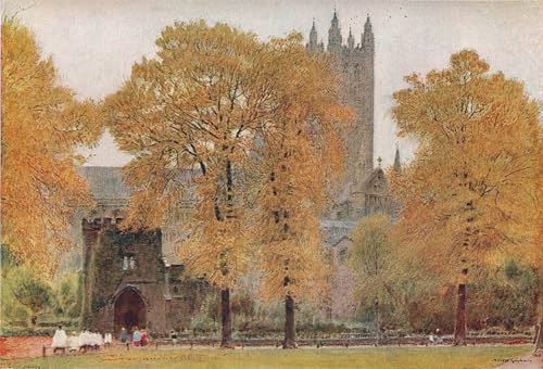 DQCJIYIGL Berühmte Gemälde Leinwanddruck Kunst Wandmalereien Kunstwerk Kathedrale von Albert Goodwin Poster Bilder für Wohnzimmerdekoration 60x90cm von DQCJIYIGL
