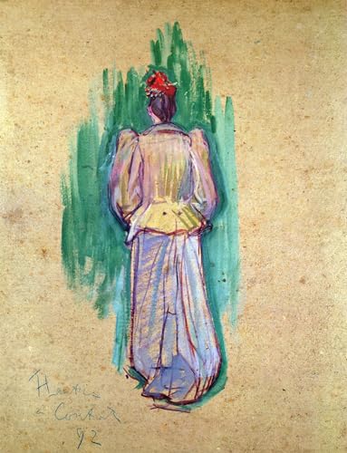 DQCJIYIGL Berühmte Gemälde Leinwanddruck Kunst Wandmalereien Kunstwerk La promeneuse von henri de toulouse lautrec Poster Bilder für Wohnzimmerdekoration 60x90cm von DQCJIYIGL
