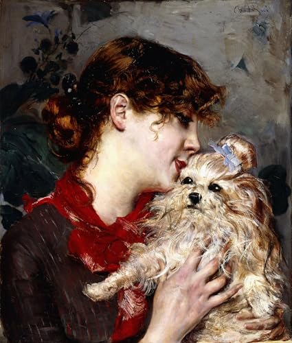 DQCJIYIGL Berühmte Gemälde Leinwanddruck Kunst Wandmalereien Kunstwerk Madame Rejane von Giovann Poster Bilder für Wohnzimmerdekoration 60x90cm von DQCJIYIGL
