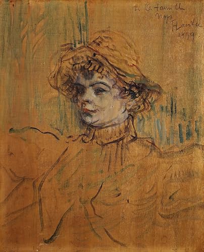 DQCJIYIGL Berühmte Gemälde Leinwanddruck Kunst Wandmalereien Kunstwerk Mademoiselle Nys Von Henri De Toulouse Lautrec Poster Bilder für Wohnzimmerdekoration 60x90cm von DQCJIYIGL