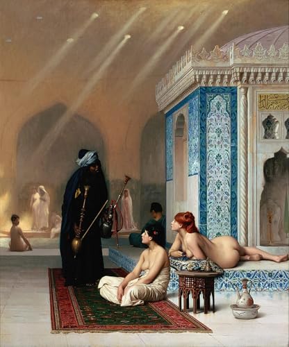DQCJIYIGL Berühmte Gemälde Leinwanddruck Kunst Wandmalereien Kunstwerk Pool in einem Harem von Jean Leon Gerome Poster Bilder für Wohnzimmerdekoration 60x90cm DQCJIYIGL Berühmte Gemälde Leinwanddruck Kunst Wandmalereien Kunstwerk Pool in einem Harem von Jean Leon Gerome Poster Bilder für Wohnzimmerdekoration 60x90cm von DQCJIYIGL