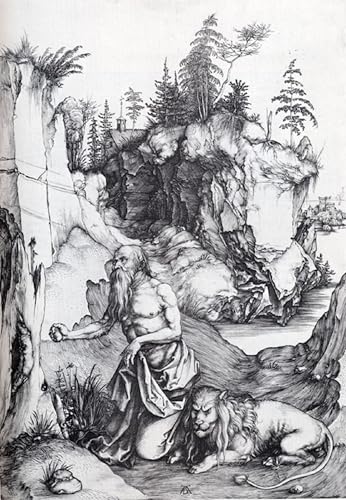 DQCJIYIGL Berühmte Gemälde Leinwanddruck Kunst Wandmalereien Kunstwerk St. Büßer in der wildnis von albrecht dürer Poster Bilder für Wohnzimmerdekoration 60x90cm von DQCJIYIGL