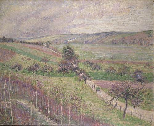 DQCJIYIGL Berühmte Gemälde Leinwanddruck Kunst Wandmalereien Kunstwerk The Thierceville Road Early Spring von Camille Pissarro Poster Bilder für Wohnzimmerdekoration 60x90cm von DQCJIYIGL