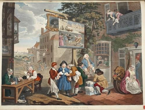 DQCJIYIGL Berühmte Gemälde Leinwanddruck Kunst Wandmalereien Kunstwerk die II Wahlwerbung von William Hogarth Poster Bilder für Wohnzimmerdekoration 60x90cm von DQCJIYIGL