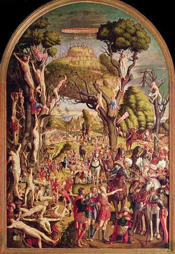 DQCJIYIGL HD Leinwanddruck Graffti Kunst Poster die Kreuzigung und die Verherrlichung der zehntausend Märtyrer auf dem Berg Ararat von Vittore Carpaccio für Schlafzimmer Home Decor 60x90cm von DQCJIYIGL