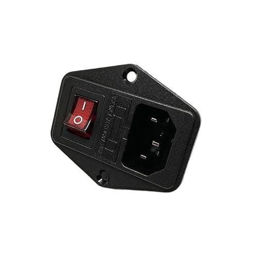 1PC LZ-14-F5 IEC320 C14 AC Electrical Inlet Module Power Socket 10A 5x20mm Fuse Red 250V LED Rocker Switch 1PC LZ-14-F5 IEC320 C14 AC Electrical Inlet Module Power Socket 10A 5x20mm Fuse Red 250V LED Rocker Switch von DQFOCPHHAA