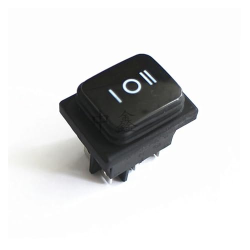 1PC three position toggle switch 6 feet KCD2 KCD4 (on -off - on) black rocker switch Copper foot von DQFOCPHHAA