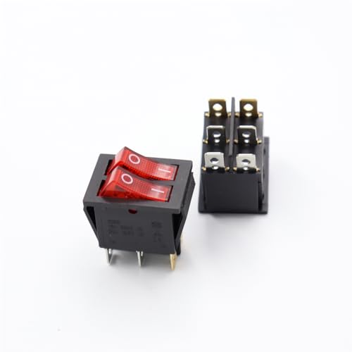 1Pcs 220V switch KCD4 boat-shaped rocker power button on-0ff Double red light 1Pcs 220V switch KCD4 boat-shaped rocker power button on-0ff Double red light von DQFOCPHHAA