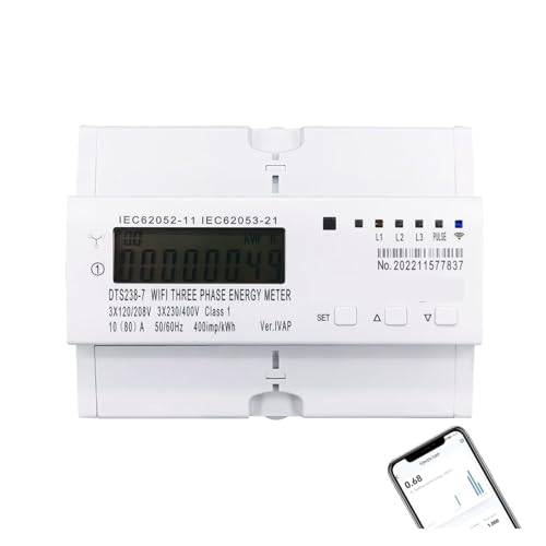 3 phase 80A Smart Bidirectional Meter timer Power Consumption Monitor kWh switch Wattmeter 3 * 120V 3 * 220V 3 phase 80A Smart Bidirectional Meter timer Power Consumption Monitor kWh switch Wattmeter 3 * 120V 3 * 220V von DQFOCPHHAA