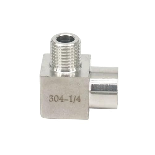 DQFOCPHHAA 1/4" BSP Female to Male Thread Elbow 90 Deg 304 Stainless Steel Pipe Fitting Adapter Connector Operating Pressure 250 Bar DQFOCPHHAA 1/4" BSP Female to Male Thread Elbow 90 Deg 304 Stainless Steel Pipe Fitting Adapter Connector Operating Pressure 250 Bar von DQFOCPHHAA